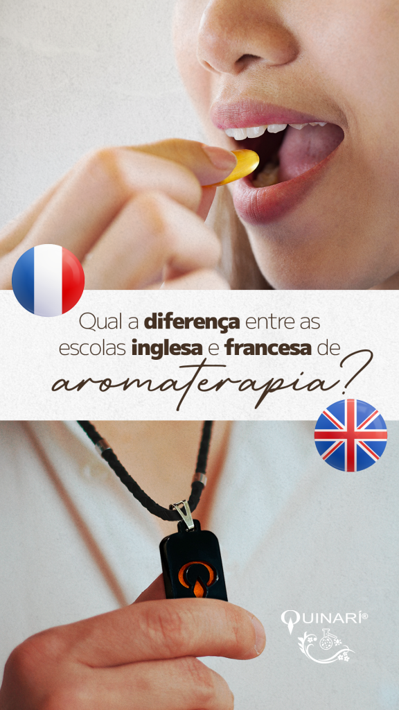 Escolas Inglesa e Francesa de Aromaterapia