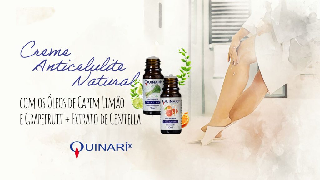 Creme Anticelulite Natural com Óleos de Capim Limão e Grapefruit