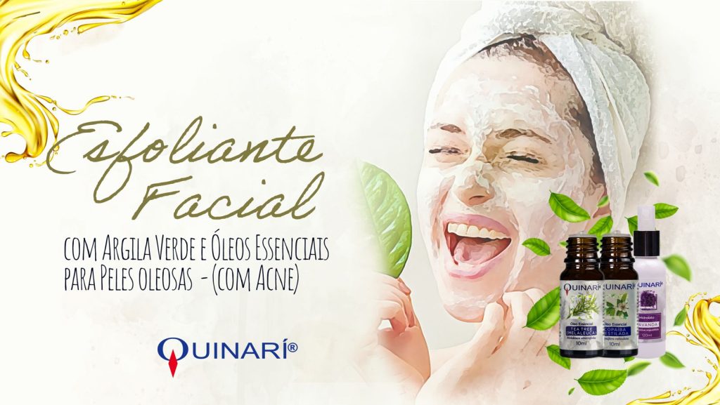 Esfoliante Facial com Argila Verde e Óleos Essenciais