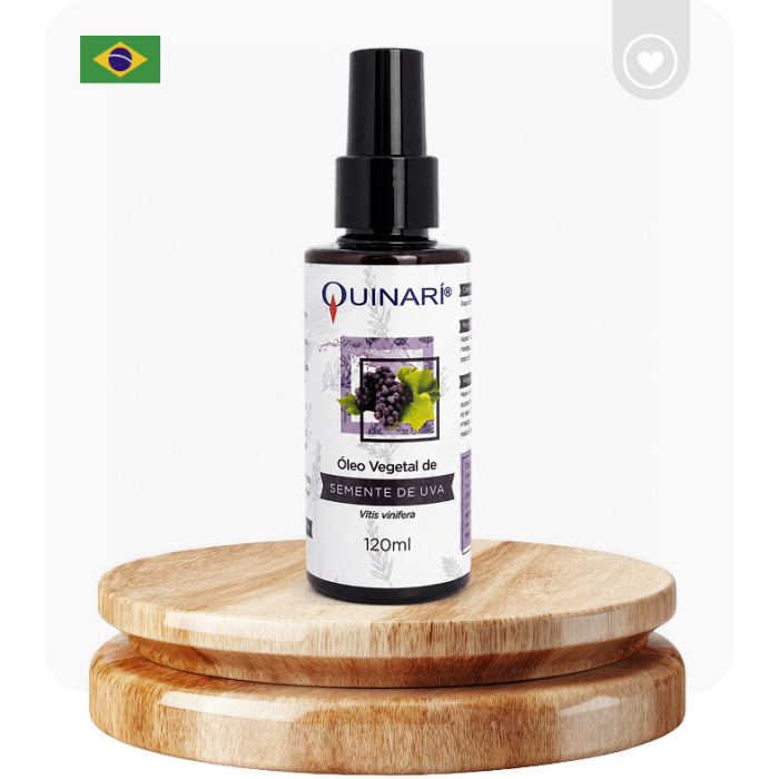 Óleo Vegetal de Semente de Uva 120 mL QUINARÍ