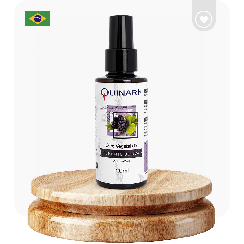 Óleo Vegetal de Semente de Uva 120 mL QUINARÍ