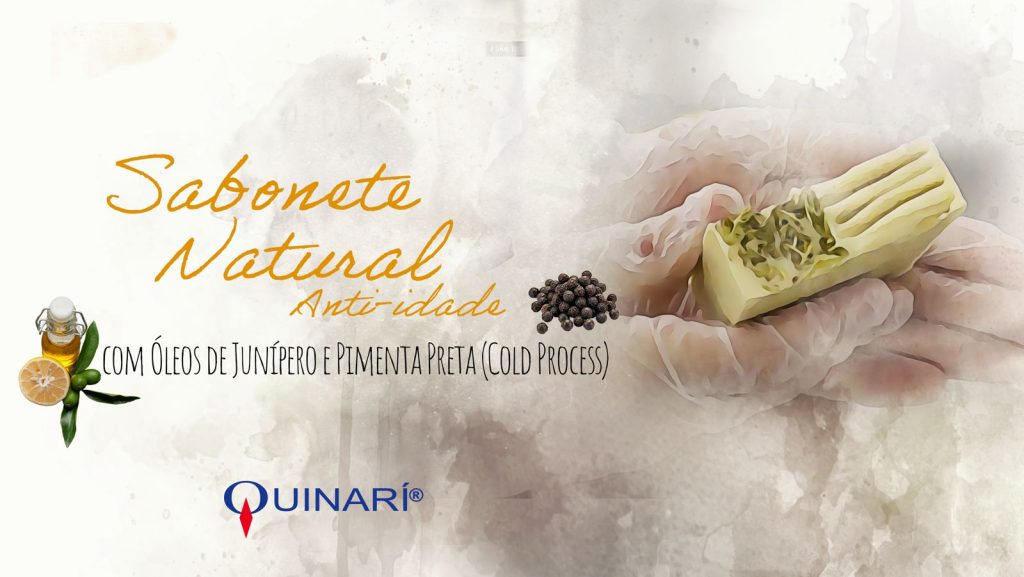 Sabonete Natural Anti Idade com Óleos de Junípero e Pimenta Preta